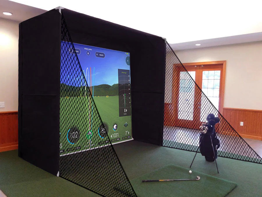 "SuperBay™ Golf Simulator Safety Enclosure with ShotDefender"