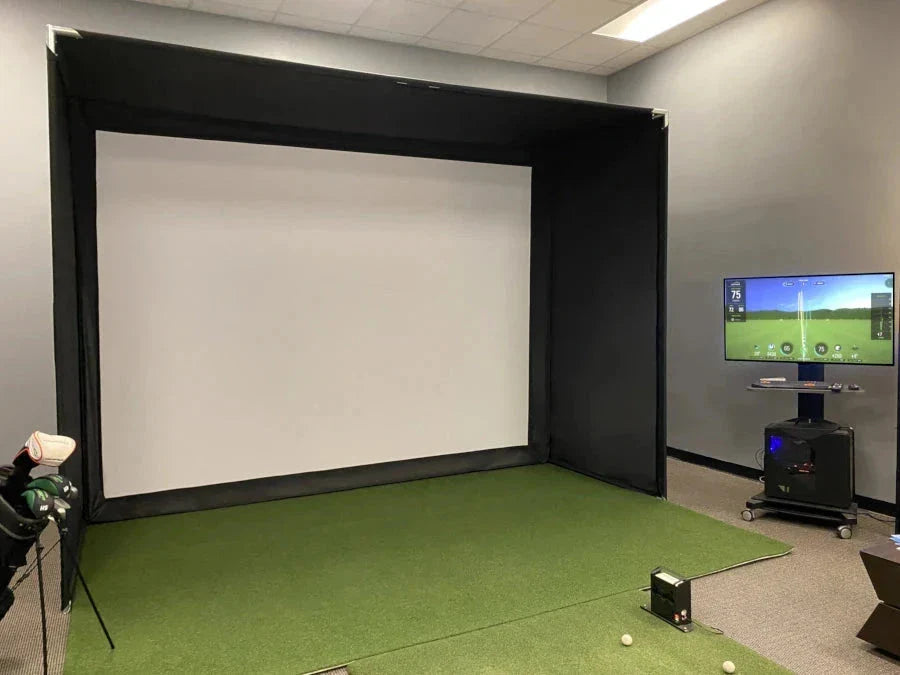 "DIY Bay™ Golf Simulator Hitting Enclosure for Home Use"