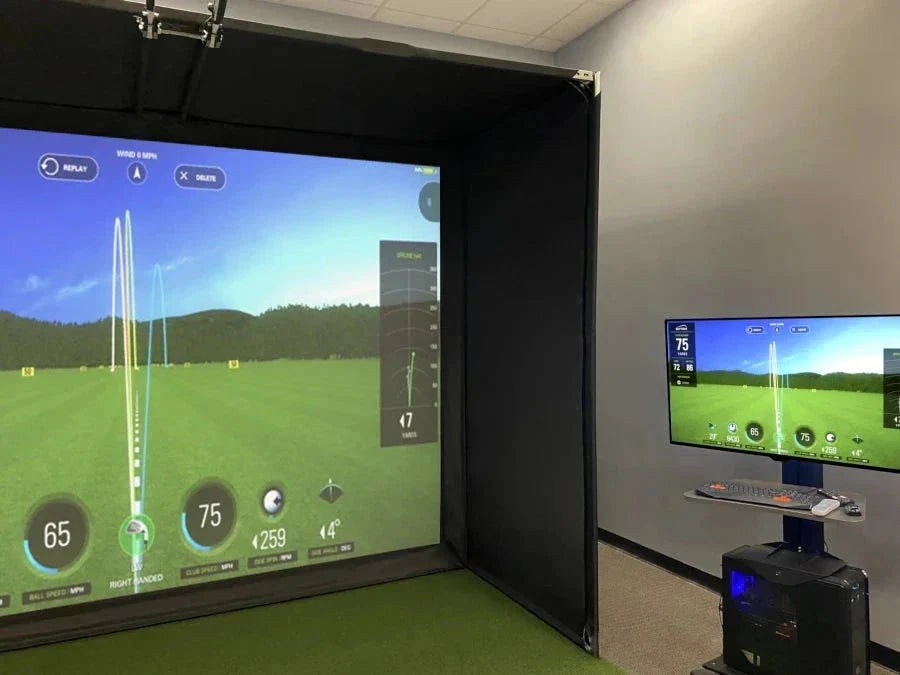 "DIY Bay™ Golf Simulator Hitting Enclosure for Home Use"