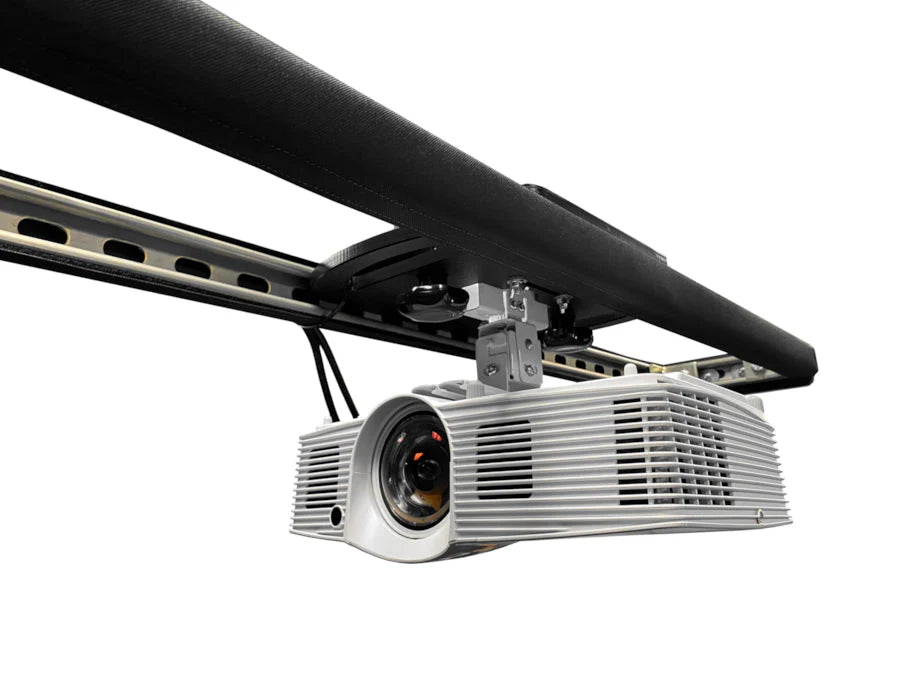 "SkyRail+ Sliding Projector Mount for Golf Simulators"