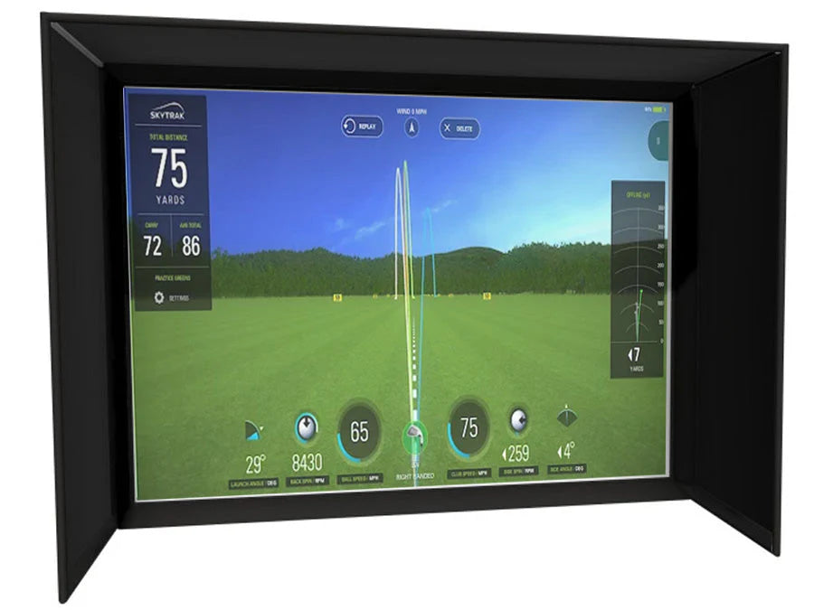 "Flex Bay™ Golf Simulator Safety Enclosure with Impact Screen"