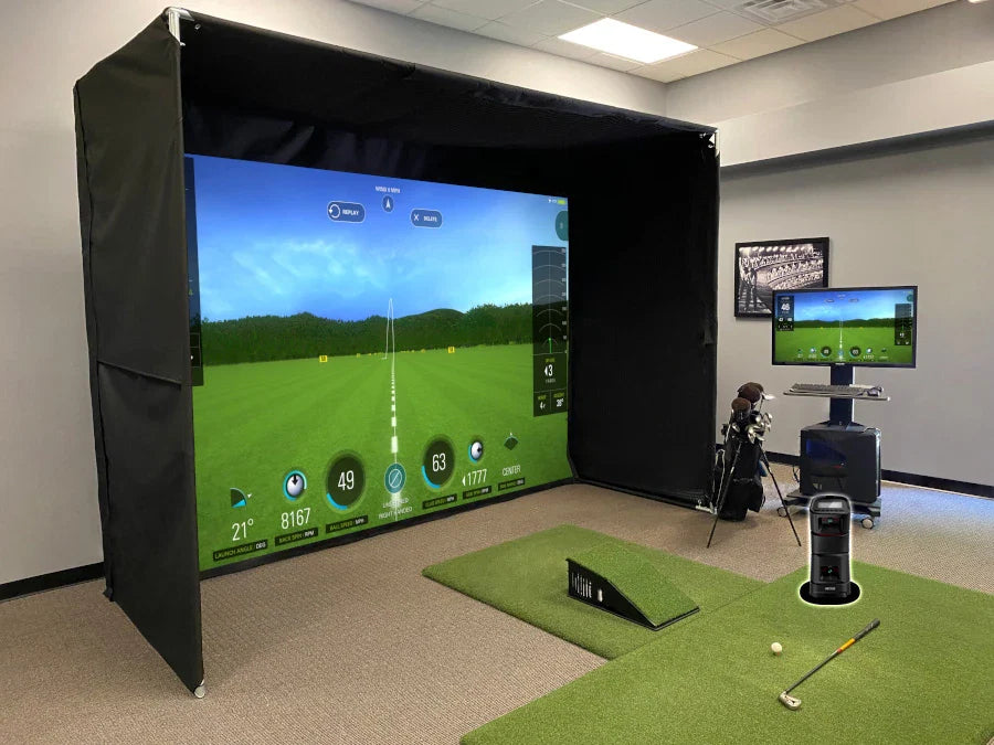 "SuperBay™ Golf Simulator Safety Enclosure with ShotDefender"